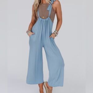 NWT Three Bird Nest Gathered jumpsuit